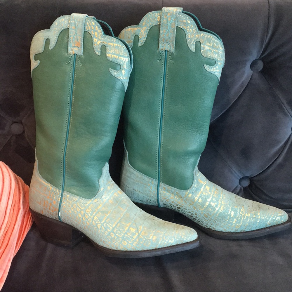 Twisted X Leather and Suede Cowboy Boots